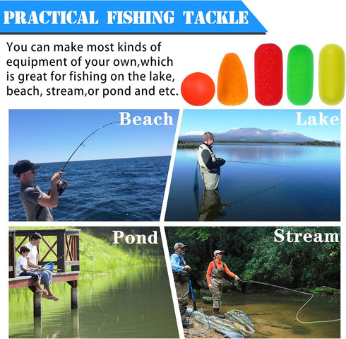 Pompano Rig Floats Fishing Floats Snell Floats for Surf Fishing, Live Bait Float, Walleye Rig Making Accessories