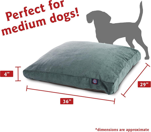 Azure Villa Collection Medium Rectangle Pet Dog Bed