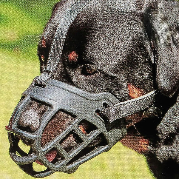 BARKLESS Dog Muzzle - Soft Basket Silicone Muzzle for Dogs, Breathable Cage Mouth Cover for Training