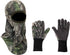 North Mountain Gear Camouflage Hunting Gloves and Face Mask Set - Quiet and Breathable