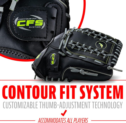 Franklin Sports Baseball and Softball Glove - Fieldmaster Adult + Youth Baseball Gloves, Men's + Women's Infield +