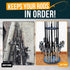 Rush Creek Creations Round Spinning Fishing Rod Holder for 16 Freshwater Fishing Poles, Garage Organization