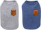 YAODHAOD 100% Cotton Dog Shirt, Summer Lightweight T-Shirts for Medium Small Dogs, Soft Breathable Tank Top (2pack)