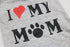 DroolingDog Dog Clothes, I Love My Mom Shirt Dog Costume, XL, Grey