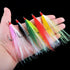 Shaddock Fishing 5 Bucktail Teasers with Hook Saltwater, Fishing Teaser Lures Flounder Rig Fishing Jig Hooks Colors
