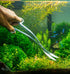 Mandala Crafts Stainless Steel Curved Aquarium Scissors for Aquatic Plants - Extra Long Silver Wave Scissors