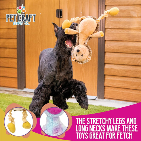 Pet Craft Supply Jiggle Giggle Dog Toys, Funny Giggling Sound, Soft Chew Cuddle Plush Toy for Medium to Large Breeds