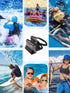 HEETA 2-Pack Waterproof Pouch with Waist Strap, Touchable Dry Bag with Adjustable Belt for Phone Valuables for Swimming