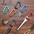FresKaro 5pcs Nano Carabiner Clips, 8kN 1798lbs Small Sturdy Reliable Strong Spring Wiregate (Choice of 5 Colors)