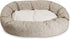 Majestic Pet 24" Charlie Beige Metallic Sherpa Bagel Bed