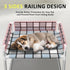 Caghash Hammock (20'' 20'' 24'') Bedside Window Pet Cat Bed - Dog Bed with Guardrail Extension Attached to Human Bed
