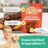 5 oz (Pack 6) Newman's Own Beef & Sweet Potato Jerky Dog Treats, Bag of High Protein, Grain Free, Grass-Fed as Beef