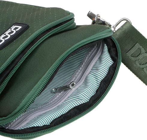 DOOG Walkie Bag, Adjustable Shoulder Bag with Poo Bag and Water Bottle Compartment | Neosport Green