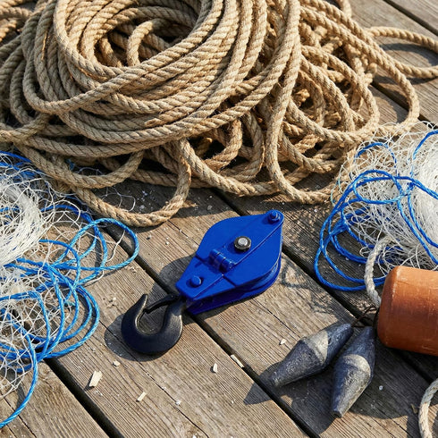 Teyva Daily 1100LB/0.5 Crab Pot Pulley Block Ton Heavy Duty Side Opening Crab Trap Pulley for Lobster Trap, Fishing