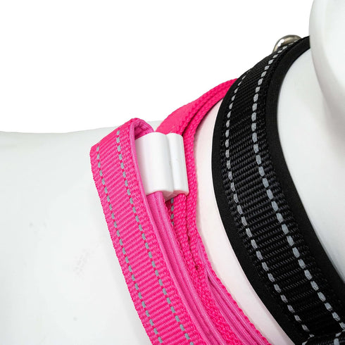 Shed Defender Mag-Snap Dog Leash - 5 ft, Pink - Wearable Magnetic Leash with Two Padded Traffic Handles, Heavy Duty