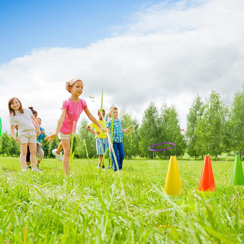3 1 The Twiddlers - in Ring Toss Carnival Games for Kids Party Outdoor. Colorful Bean Bags, Cones and Ring Toss Game
