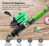 Kids Fishing Pole and Tackle Box - Includes Net, Travel Bag, Reel, and Beginner’s Guide - Rod and Reel Kit for Youth