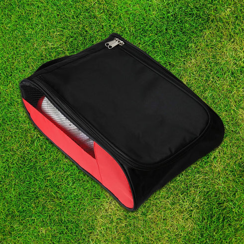 Outdoor Golf Shoes Bags, Travel Shoes Bags Zippered Sport Shoes Bag (Red)
