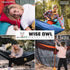 Wise Owl Outfitters Double Hammock for Camping - Portable Lightweight Parachute Nylon, Black & Grey