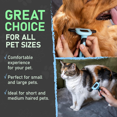 Maxpower Planet Pet Grooming Deshedding Brush - Tool for Dogs and Cats, Reduces Shedding up to 95%