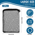10Pcs Media Bags for Aquarium Fine Mesh Bag Aquarium Filter Media Bags with Plastic Zipper Suitable for Activated Carbon, Filter Stones, Ceramic Rings(Black)