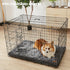 Memory Foam Dog Crate Pad, Medium 30-inch, Grey Orthopedic Pet Bed Mat with Waterproof Lining, Removable Washable Cover