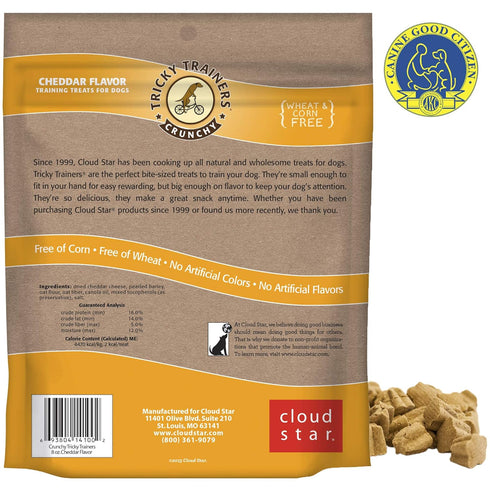 Cloud Star Crunchy Tricky Trainers, Cheddar, 8-Ounce, Pack Of 4
