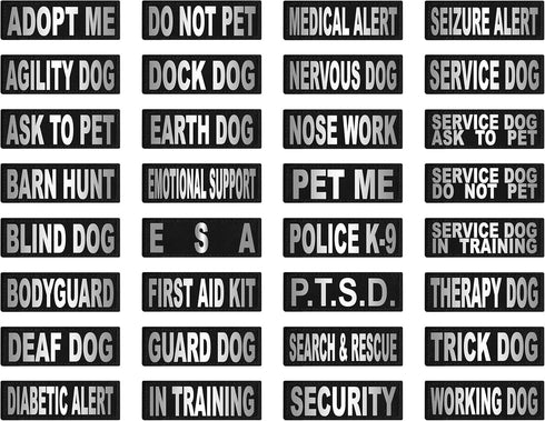 Dogline Removable Patches for Blind Dogs - Large/X-Large