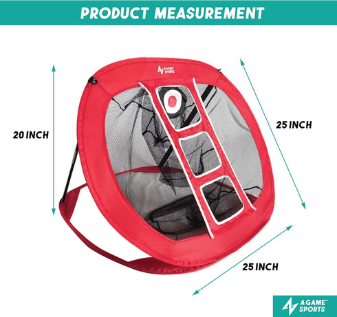 Golf Chipping Net, Pop Up with Mat, Indoor/Outdoor Golf Practice Nets for Chipping Accuracy