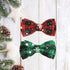 Pohshido 2 Pack Christmas Cat Collar with Movable Bowtie, Breakaway Buckle Safety Kitty Kitten Collar, Adjustable Pet