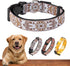 Dog Collars for Small, Medium & Large Dogs - Adjustable, Durable Patterns for Male and Female Dogs - White Woven
