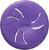 Indestructible Dog Flying Disc, Interactive Soft Lightweight Flyer for Medium Large Dogs, 9 inch (Purple)