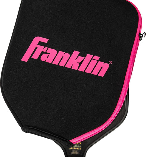 Franklin Sports Pickleball Paddle Cover, Protective Padded Case with Fence Hook, Universal Size