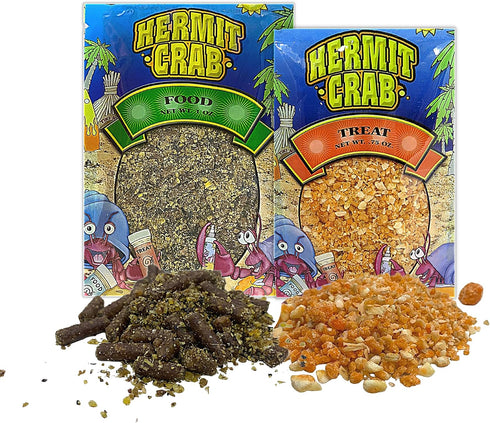 Needzo Hermit Crab Food and Treat Starter Kit Bundle All in One