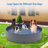 Niubya Foldable Dog Swimming Pool - Collapsible Hard Plastic Bath Tub for Pets, 72 x 12 Inches