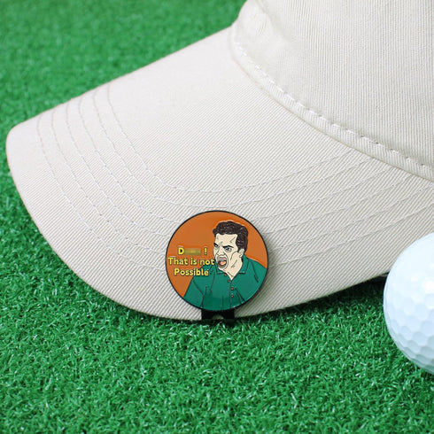 Funny Golf Ball Marker Gifts for Men, Magnetic Ball Markers with Golf Hat Clip, Cool Accessories for Golfers (8 Markers