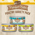Merrick Purrfect Bistro Grain Free Premium Canned Pate Adult Wet Cat Food, Variety Pack, Chicken, Duck, Turkey - (Pack