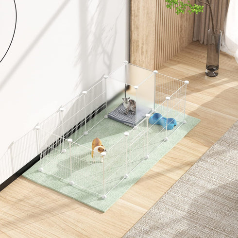 48" 24" 16" HOMIDEC Pet Playpen,Small Animals Cage DIY Wire Yard Fence with Door for Indoor/Outdoor Use,Portable