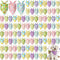 Shyyween 100 Pcs Easter Dog Bandanas Bulk for Dogs with Bunny Rabbit Egg