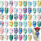 Chunful 50 Pieces Dog Bandanas for Summer Bulk Hawaiian Bandanas Bib Triangle