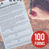 Dog Grooming Matted Fur Release Forms - Pad of 100, 5.5 X 8.5 Inches for Grooming Salon