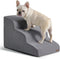 Lesure Dog Stairs for Small Dogs, 3 Steps Ramp for Bed and Couch, CertiPUR-US Certified Foam, Non-Slip Bottom for Old