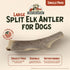 Heartland Elk Antlers for Dogs, Daily Dental Care Chews for Aggressive Chewers, 7" Large, 1-Pack