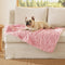 Bedsure Dog Blanket for Medium Dogs - Soft Fluffy Puppy Blanket, Cozy Calming Cat Blankets, Pink, 30x40IN