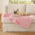 Bedsure Dog Blanket for Medium Dogs - Soft Fluffy Puppy Blanket, Cozy Calming Cat Blankets, Pink, 30x40IN