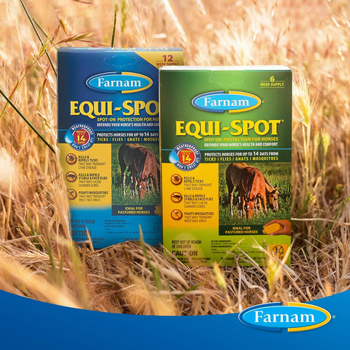 Farnam EQUI-SPOT Spot-on Protection for Horses, 6 Week Supply, 0.34 Fl Oz