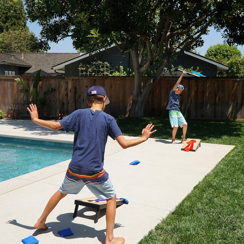 2 1 Set 6 2 GoSports ft x ft Portable Size Cornhole - Ready To Play with Bean Bags and Conrhole Boards - Great