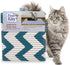 Fresh Kitty Durable XL Jumbo Foam Litter Mat - Phthalate and BPA Free, Water Resistant, Easy Clean, Chevron, Blue/White