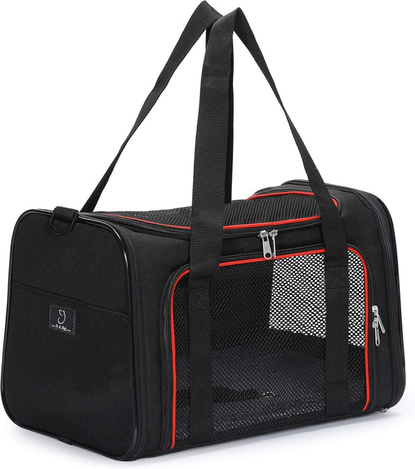 A4Pet Airline Approved Cat Carrier - Removable Soft-Sided Portable Pet Travel Carrier for Kittens, Puppies, and Rabbits
