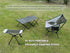 HI SUYI Backpacking,Durable 600D Portable Camping Chair Foot Rest Stool Lightweight Heavy Duty Folding Outdoor Picnic